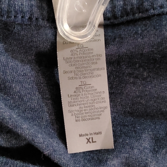 Graphic shirt, chest 22" L 29", cotton Polyester, Size XL, Men's - Picture 4 of 6